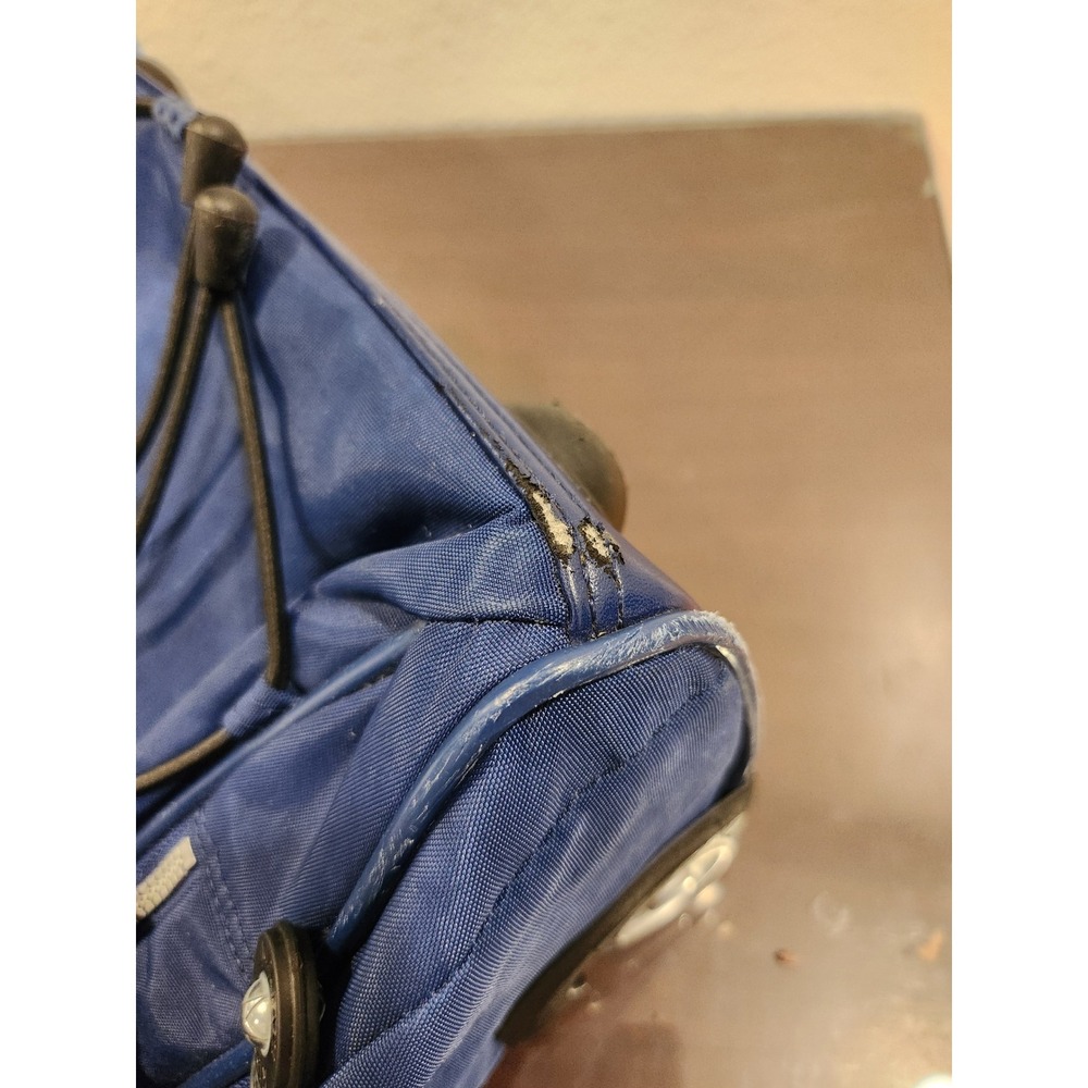 Kipling Blue Medium Backpack 19×15×7 Pre‑Owned Worn Base & Straps - Picture 8 of 11